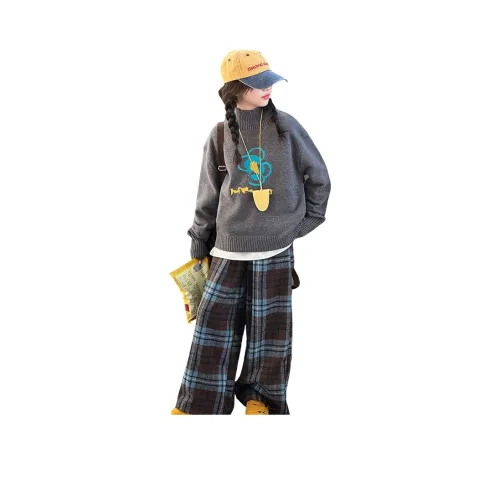 MILETONGBAO Серый Kids Свитера