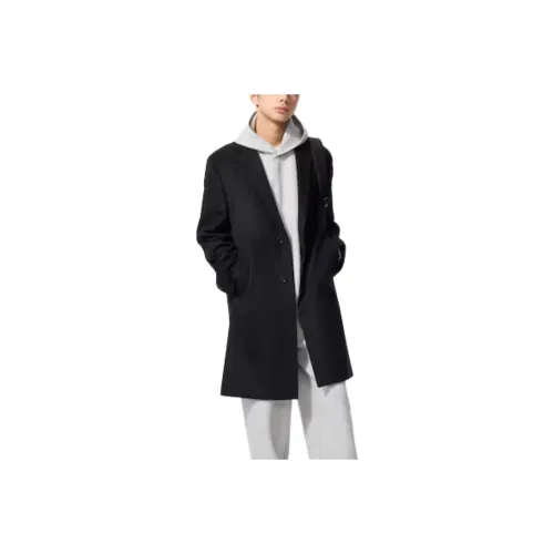 UNIQLO Мужское черное пальто