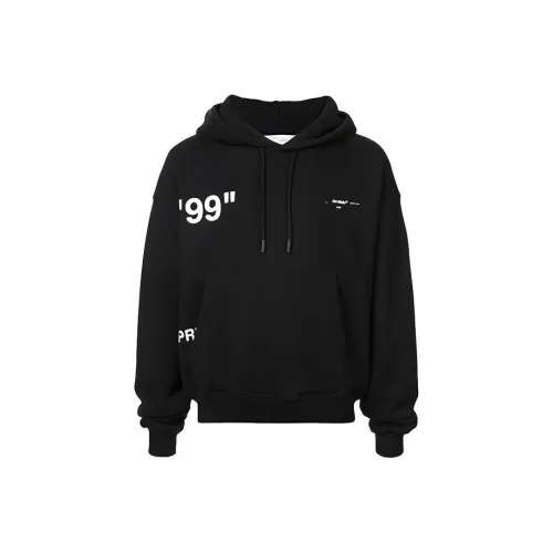 Off Белый SS19 Толстовка Мужской Черный