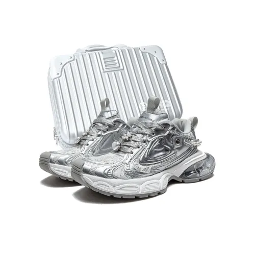 HeeDimensional амортизаторы устойчивые к истиранию низкий топ кроссовки с толстой подошвой женские белые Луна