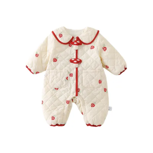 XiaoJinBu Экрю Малыш Комбинезоны Ползунки