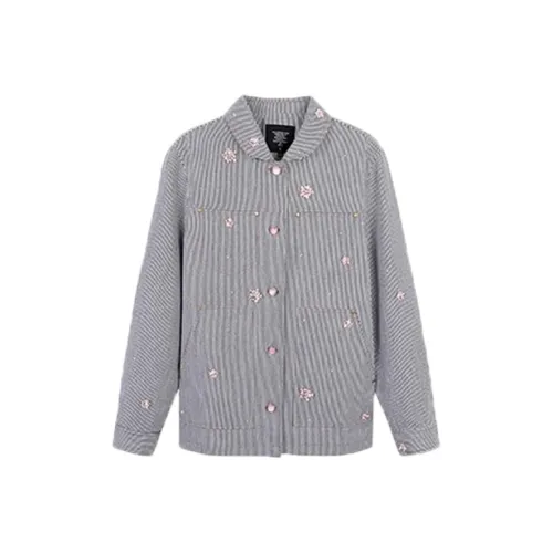 COVT Черно-белые полосы Женские Куртки