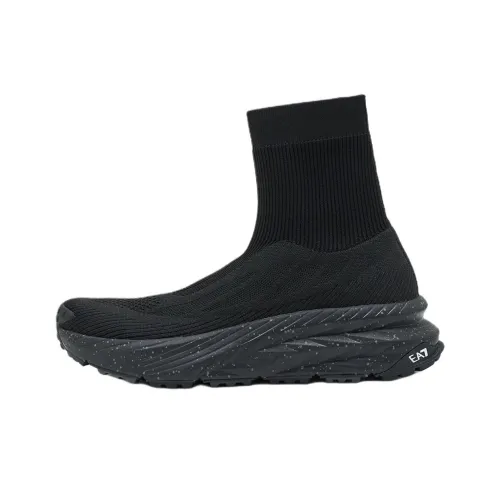 EMPORIO ARMANI EA7 CRUSHER Distance High Топ Повседневная обувь Унисекс Черный