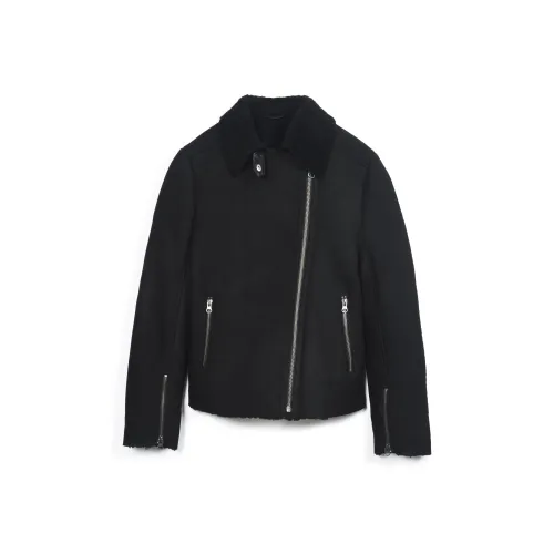 MCS Черный Z9 Женские Кожаные Куртки