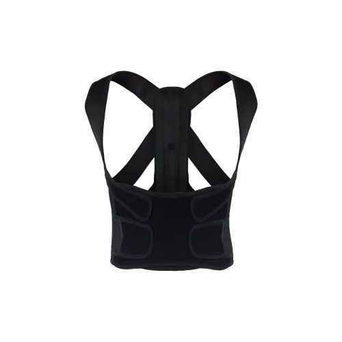 Buds Reeyaa Корректирующий осанку Черный Взрослый Высокая интенсивность Версия Обхват талии Спина DUAL Поддержка