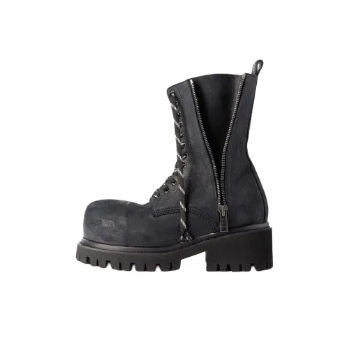 Balenciaga Короткий Мартин Ботин Мужской Черный