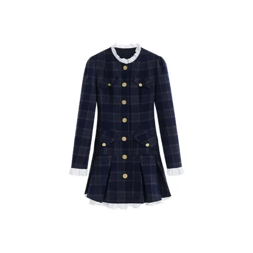 SECFLY OFFICIAL Длинное платье с длинными рукавами женское