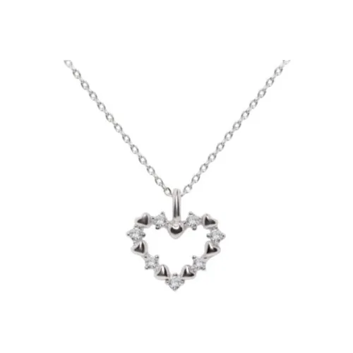 VARYVASE 925 стерлинговое серебро с покрытием в белом золоте ожерелье Women's White