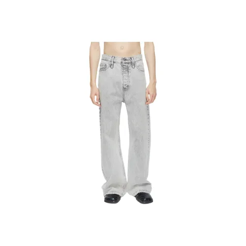 HOPE Light Gray Unisex Jeans HOPE Светло-серые унисекс джинсы