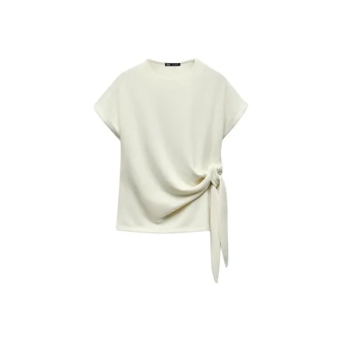 ZARA Экрю Женская Трикотажная Одежда