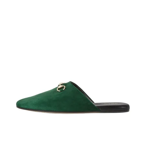 GUCCI Домашние тапочки Женские Темно-зеленый