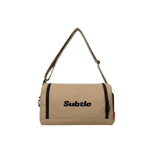 Тонкая сумка через плечо из нейлона стандартная унисекс песочно-коричневый