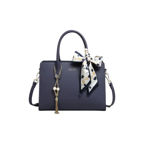 PT'SON Сумка через плечо из коровьей кожи с синтетической кожей большая женская синяя