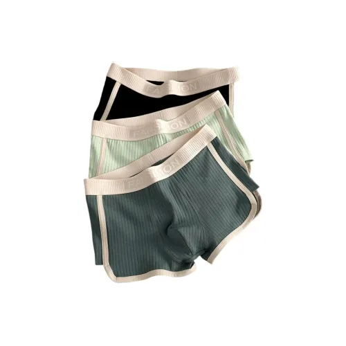 OEING Черный + Фруктовый Зеленый + Jasper 3 Упаковка Мужские Боксеры