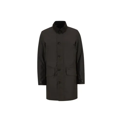 BARBOUR Темно-коричневый Мужской пуховик