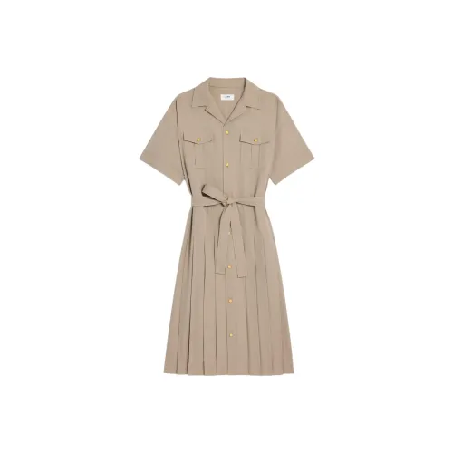 CELINE Короткое платье с короткими рукавами женское