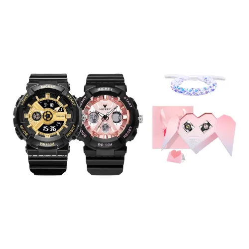 Disney Mickey Series Электронные + кварцевые часы с механизмом ремешок из полиуретана унисекс черный циферблат