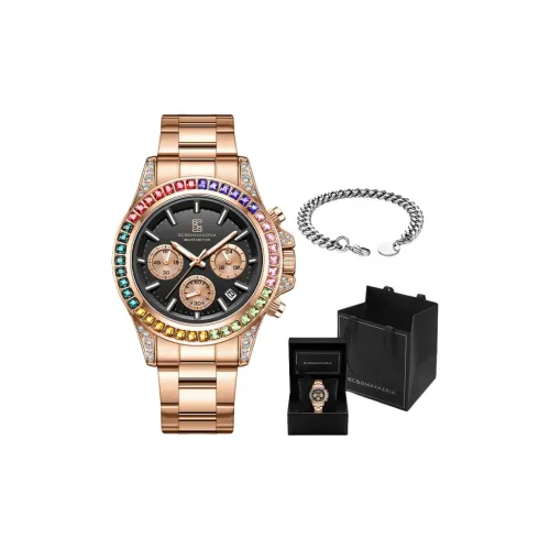 BCBGMAXAZRIA Cool Rainbow Dazzling Quartz Crystal Movement Black Dial Мужские часы