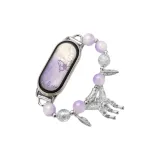 Эластичный шнур-кракелюр, бусина, фиолетовая бабочка