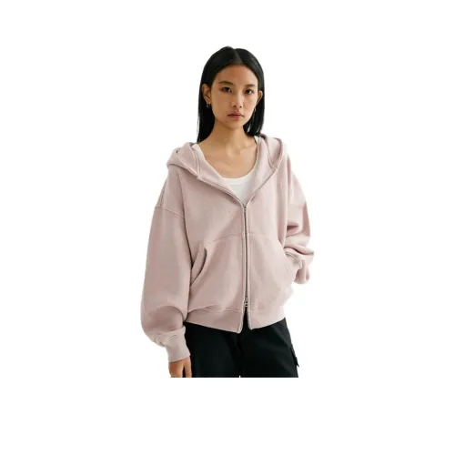 OURUOKE Розовые Женские Свитшоты