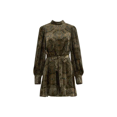 BARBOUR X FARM RIO Длинное платье с длинными рукавами женское