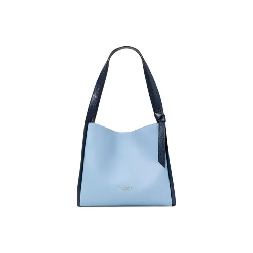Kate Spade Knott Коровья кожа Сумка Сумка через плечо Женская Небесно-синий Темно-синий