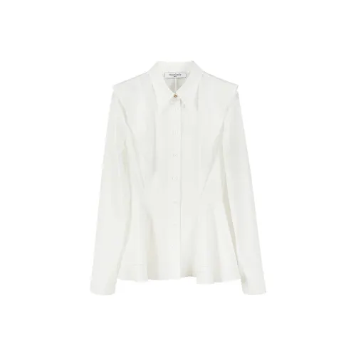 NancyCavally Белые Женские Рубашки