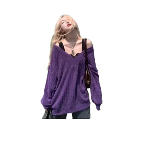 GOSO Фиолетовый Свитер Женские Трикотаж