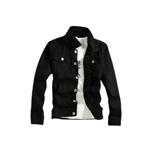 CAT'S PAW Черный Унисекс Джинсовые куртки