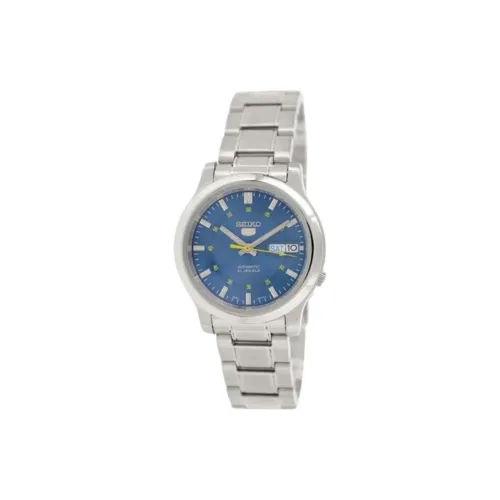 SEIKO Seiko5 Автоматический Механический Механизм Нержавеющая Сталь Ремешок Часы 43*37 мм Мужские Часы Синий Циферблат