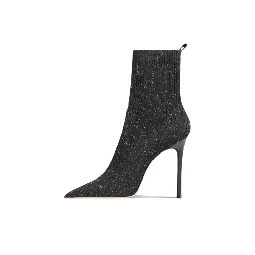 Siwei Короткий Эластичный Ботинки Женские