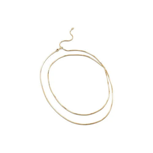 Retro Chic Медный 18K золото Лоза Цепь Змеиная Длинное Ожерелье Женское