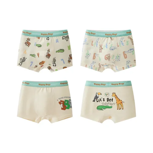 Хлопок 4 пачки Абрикос + Абрикос + Абрикос + Абрикос Kids трусы