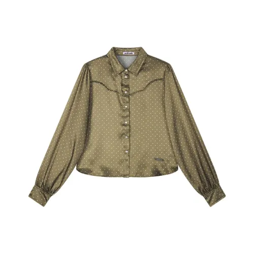 Asif calie SATIN Rodeo POLKA BLOUSE Рубашка Женская