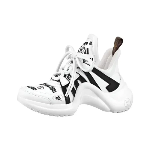 LOUIS VUITTON Archlight 1,0 Low Топ Беговые кроссовки Женские Белый Черный