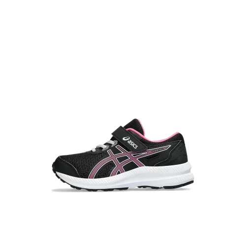 ASICS Гель Contend 8 Амортизация Износостойкий Низкий Топ Детские Беговые Кроссовки Черные для Дети 3-7 Лет