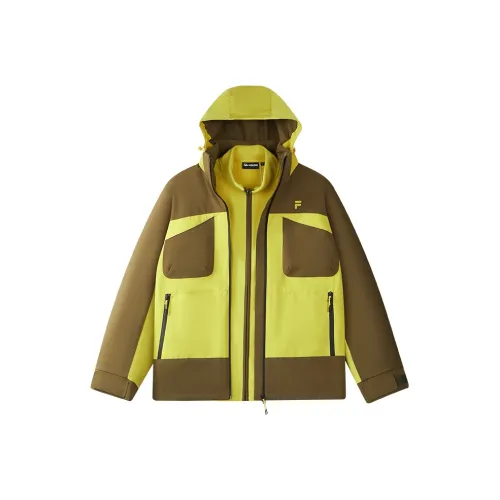 FILA FUSION Пальто Мужское Толстый Кофейный Цвет