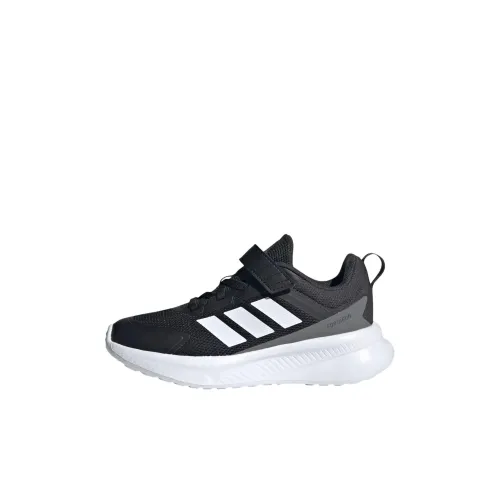 Adidas FORTARUN 4,0 Low Топ Детские беговые кроссовки Черный Белый