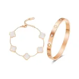 Белый клевер [Браслет + Браслет]