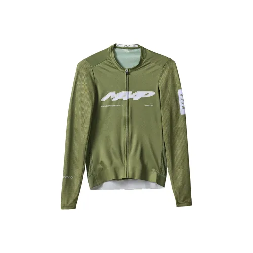 MAAP Длинный рукав Велосипедная одежда Мужская Лесной зеленый