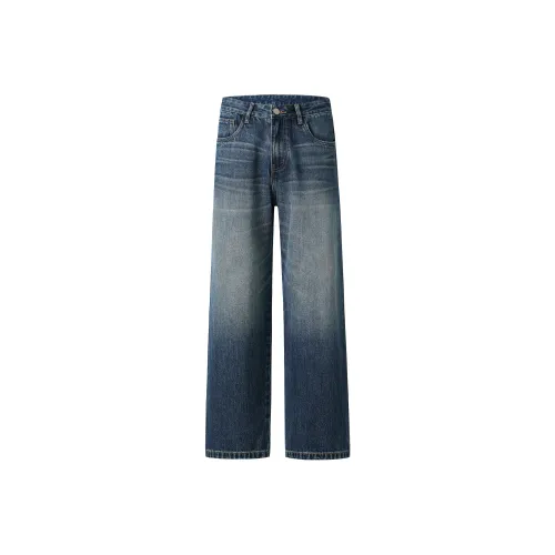 A3G4 Королевский синий Унисекс Джинсы