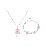 Розовый, кошачий глаз, четырехлистный клевер, одежда, наборы