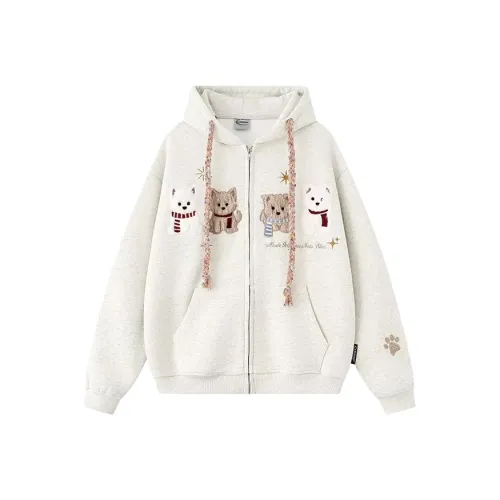 Wang Leshi Серый Женский Свитшот