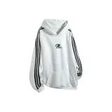 Белый, серый и черный полосы [с флисовой подкладкой, 420 г]