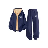 [Thickened и с флисовой подкладкой] mL Звезда Логотип K Темно-синий + mL Звезда Логотип K Темно-синий