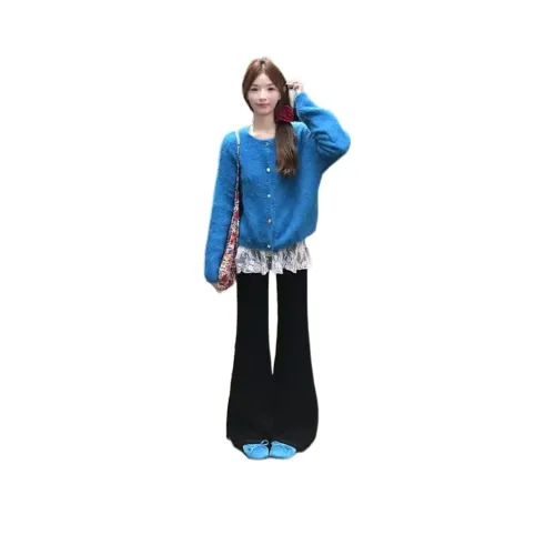 OURUOKE Синий Женский Трикотаж