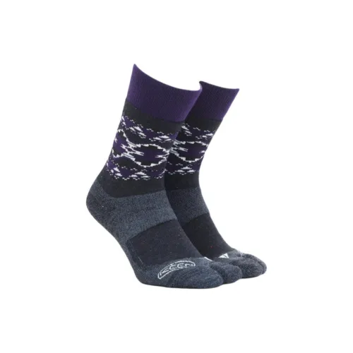 Keen 1 Pack Черный Фиолетовый Унисекс MID Носки до икры