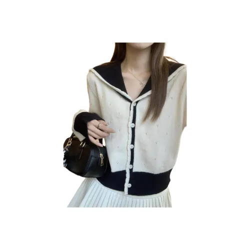 OURUOKE Цветовая блокировка Женский трикотаж