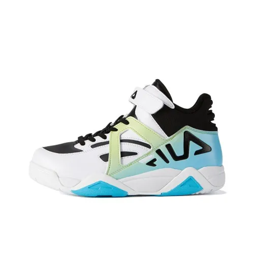 FILA KIDS Износостойкий и водонепроницаемый высокий топ детская баскетбольная обувь черно-белая для подростков