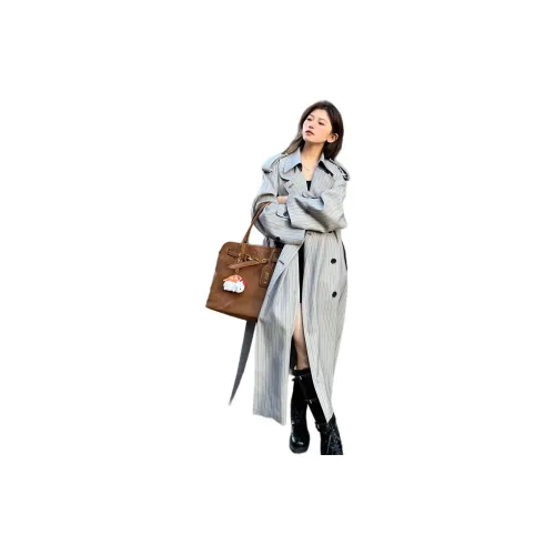 JOPPTI Серый Женский Тренч